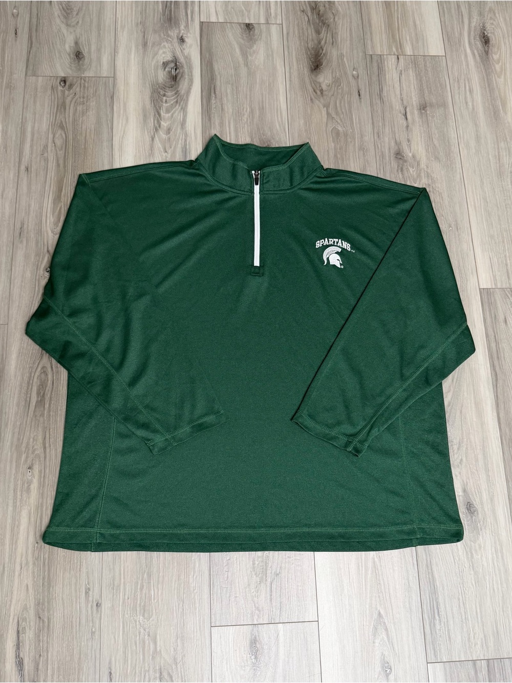Knights Apparel Dark Green Quarter-Zip Pullover Michigan State